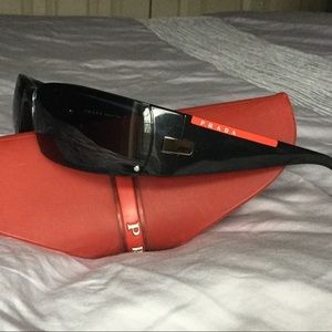 Men’s Classic Black Prada Sport SPS06E Sunglasses